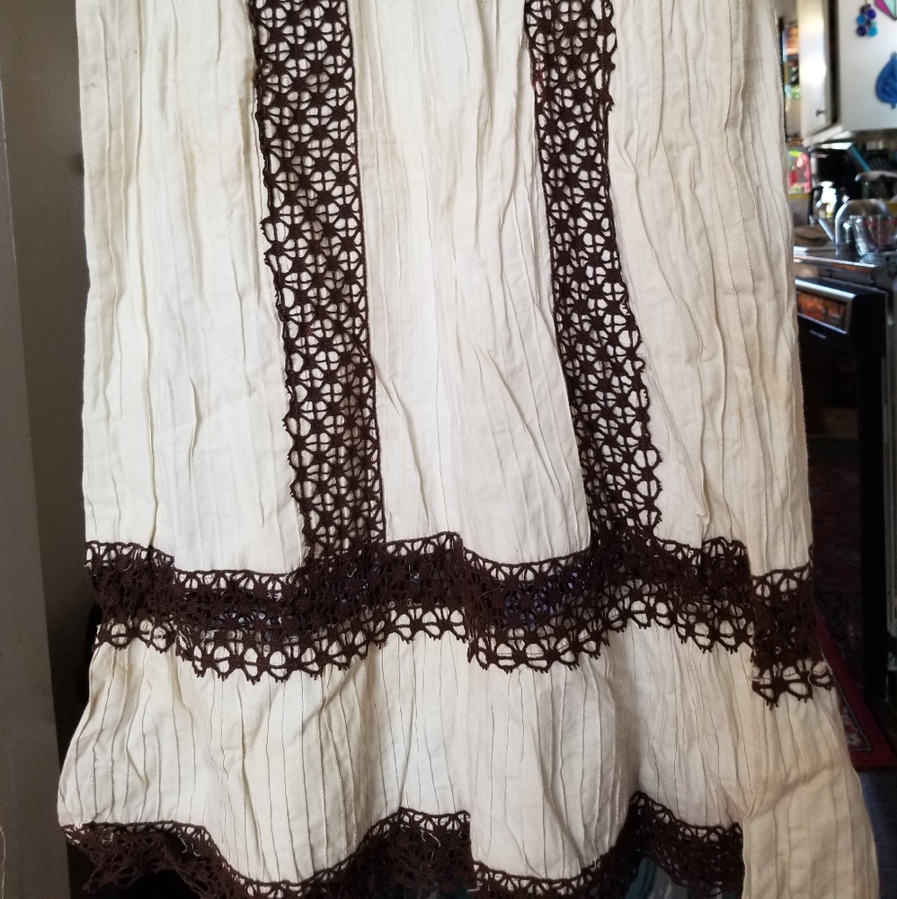 VTG Handmade Crochet Mexican Maxi Dress - Picture 7 of 14
